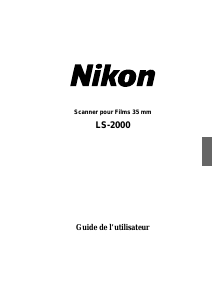 Mode d’emploi Nikon LS 2000 Scanner de film