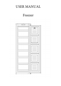 Manual Hoover HBOU 172/N Freezer