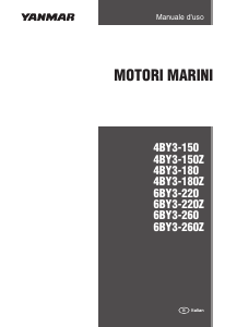 Manuale Yanmar 4BY3-150 Motore per barca