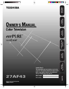 Manual Toshiba 27AF43 Television