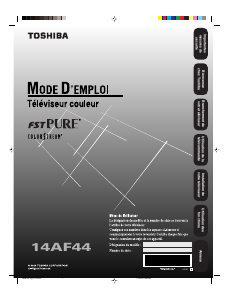 Mode d’emploi Toshiba 14AF44 Téléviseur