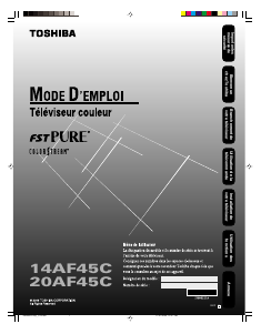 Mode d’emploi Toshiba 20AF45C Téléviseur