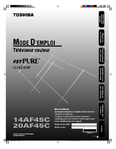 Mode d’emploi Toshiba 14AF45C Téléviseur
