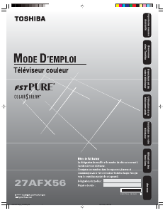 Mode d’emploi Toshiba 27AFX56 Téléviseur