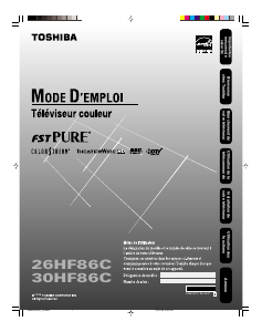 Mode d’emploi Toshiba 30HF86C Téléviseur