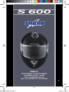 Mode d’emploi Shark S600 Casque de moto