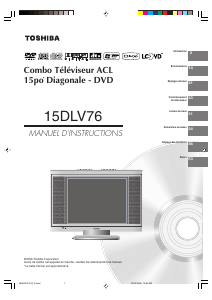 Mode d’emploi Toshiba 15DLV76 Téléviseur LCD