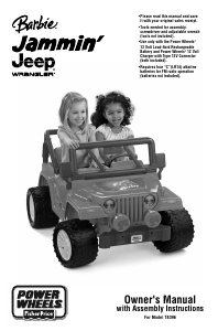 Manual Fisher-Price T8396 Barbie Jammin Jeep Wrangler Kids Car