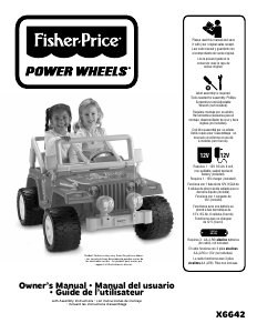 Mode d’emploi Fisher-Price X6642 Barbie Jammin Jeep Wrangler Voiture d'enfants