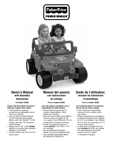 Mode d’emploi Fisher-Price V2503 Barbie Jammin Jeep Voiture d'enfants