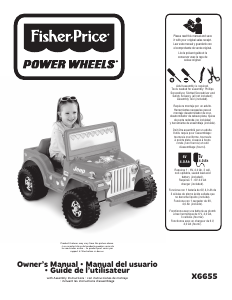 Manual de uso Fisher-Price X6655 Barbie Jeep Blitz Coche para niños