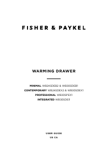 Manual Fisher and Paykel WB30SDEB1 Warming Drawer