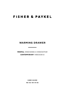 Manual Fisher and Paykel WB60SDEB2 Warming Drawer