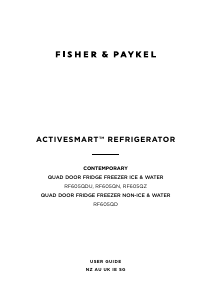 Manual Fisher and Paykel RF605QZUVB1 Fridge-Freezer