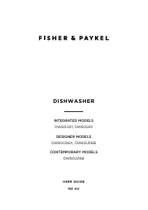 Manual Fisher and Paykel DW60UZ6B Dishwasher