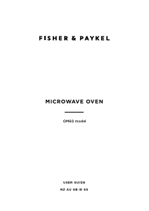 Manual Fisher and Paykel OM60NDBB1 Microwave