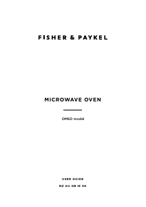 Manual Fisher and Paykel OM60NDB1 Microwave