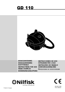 Bedienungsanleitung Nilfisk GD 110 Staubsauger
