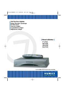 Mode d’emploi Humax F1-FOX Récepteur numérique