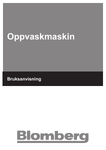 Brugsanvisning Blomberg GUS 9260 Opvaskemaskine