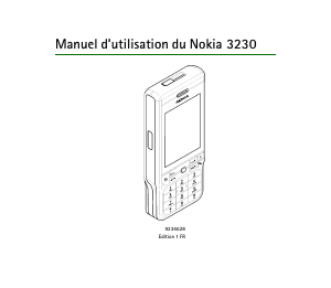 Mode d’emploi Nokia 3230 Téléphone portable
