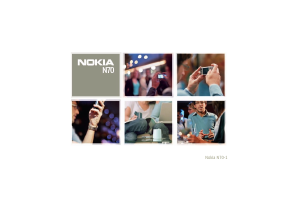 Mode d’emploi Nokia N70-1 Téléphone portable