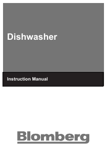 Manual Blomberg GIN 9580 XB Dishwasher