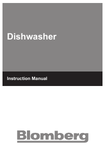 Manual Blomberg GIN 9585 XB Dishwasher