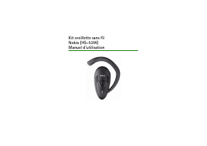 Mode d’emploi Nokia HS-53W Headset