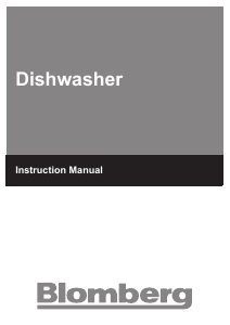 Manual Blomberg GSN 9122 Dishwasher