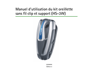 Mode d’emploi Nokia HS-3W Headset