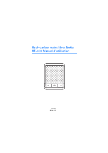 Mode d’emploi Nokia HF-300 Haut-parleur