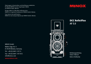 Mode d’emploi MINOX DCC RolleiFlex AF 5.0 Caméscope
