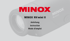 Mode d’emploi MINOX NV Mini II Jumelles