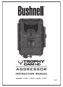 Manual de uso Bushnell 119776 Trophy Cam HD Aggressor Action cam