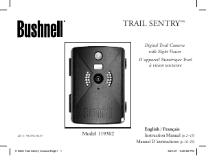 Mode d’emploi Bushnell 119302 Trail Sentry Caméscope action