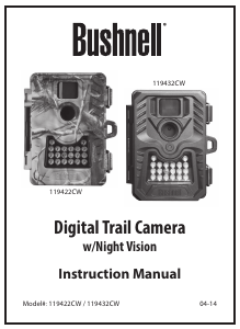 Manual Bushnell 119422CW Digital Trail Camera Action Camera