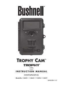 Manual de uso Bushnell 119576 Trophy Cam HD Action cam