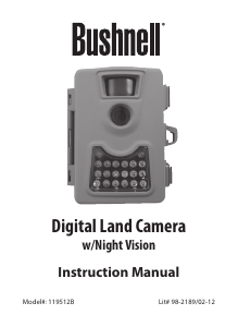 Manual Bushnell 119512B Land Camera Action Camera
