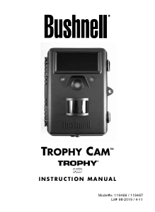Manual Bushnell 119466 Trophy Cam HD Câmara desportiva