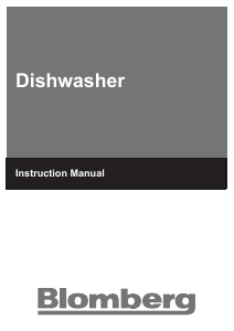 Manual Blomberg GSN 9580 A Dishwasher