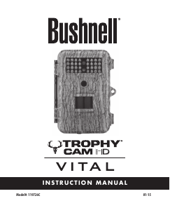 Manual Bushnell 119726C Trophy Cam HD Vital Action Camera