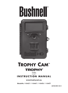 Manual de uso Bushnell 119437 Trophy Cam HD Action cam