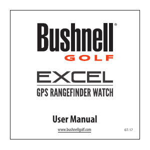 Manual Bushnell Excel Golf Sports Watch