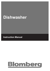 Manual Blomberg GSN 9582 XB7 Dishwasher