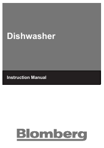 Manual Blomberg GSN 9585 A Dishwasher