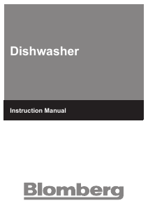 Manual Blomberg GSS 9260 Dishwasher