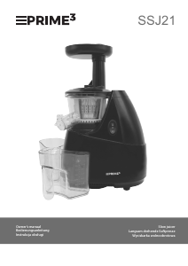 Manual Prime3 SSJ21 Juicer