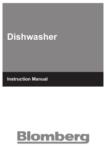 Manual Blomberg GVN 9460 Dishwasher