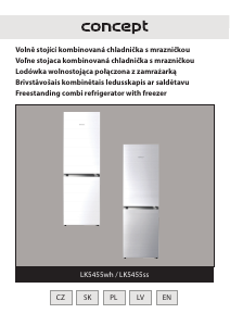 Rokasgrāmata Concept LK5455WH Ledusskapis ar saldētavu